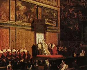 Ingres: Pope Pius VII in the Sistine Chapel, by Ingres