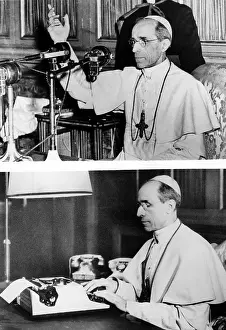 Olivetti: POPE PIUS XII, 1954 First pontiff to use ?