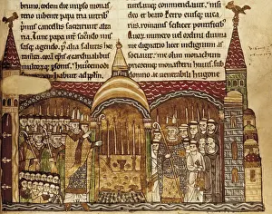 Cluny: The Pope Urban II consecrates the altar of the