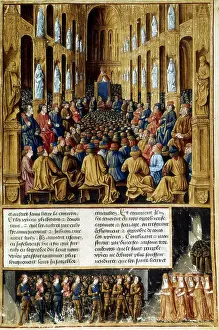 1490: Pope Urban II presiding over the Council of Clermont