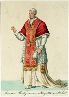 Stola: Pope Wearing Mozzetta