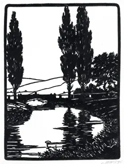 Gerda: Poplars by the River ? paper cut design