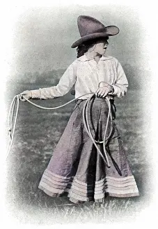 Horsewoman: Poppette Ginnette breaking in horses for the Army, WW1