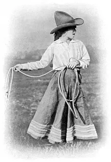 Horsewoman: Poppette Ginnette breaking in horses for the Army, WW1