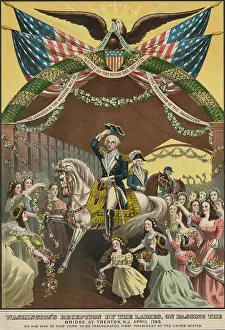 Federalist: Popular print of 1897, depicting Washingtons