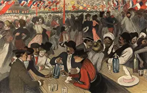 Steinlen: Popular Rejoicings on Bastille Day