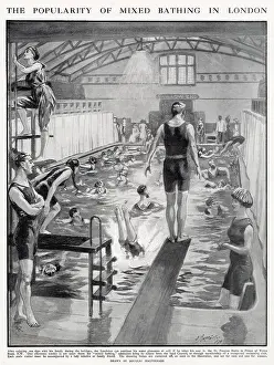 Curtained: Popularity of Mixed Bathing in London 1911
