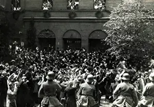 Jubilation: The population of Upper Silesia welcome the
