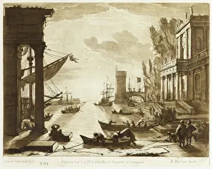 Embarkation: Port with the loading of the Queen of Sheba