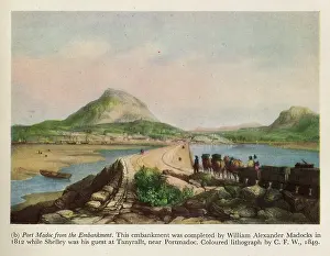 Port Madoc from the Embankment