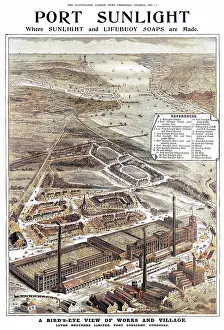 Bebington: Port Sunlight - aerial map