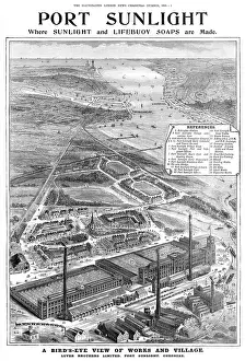 Bebington: Port Sunlight - aerial map
