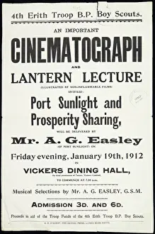 Cinematograph: Port Sunlight and prosperity sharing. Lecture