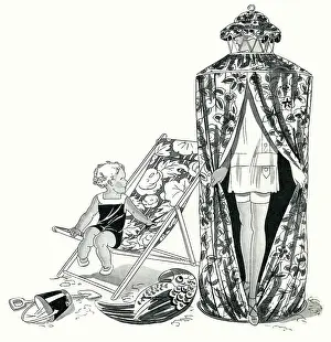 Modesty: Portable bathing tent for changing at the beach