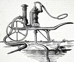 Portable: Portable double-action force pump for farm or garden