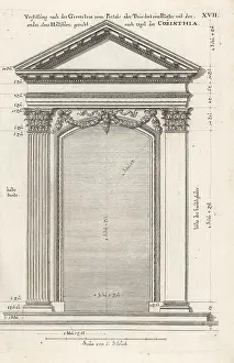 Johann Franck: Portal or door in the Corinthian order