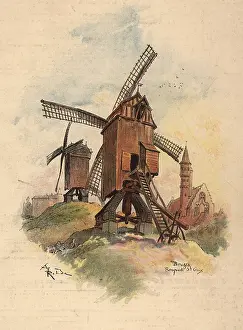 Robida: Porte Sainte-Croix Windmill