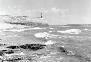 Porthcawl: Porthcawl, Lighthouse and Pier c1955
