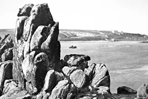 Scilly: Porthcressa Bay, Isles of Scilly - from a hand
