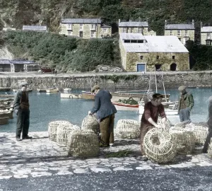 Porthleven: Porthleven, the Lobster Pots c1955