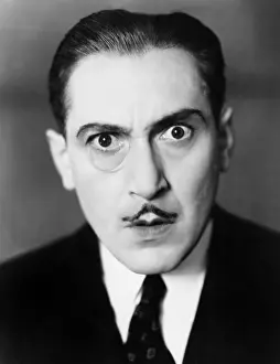 Mustaches: Portrait of alarmed man