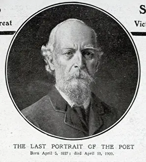 Swinburne: Last portrait of Algernon Charles Swinburne