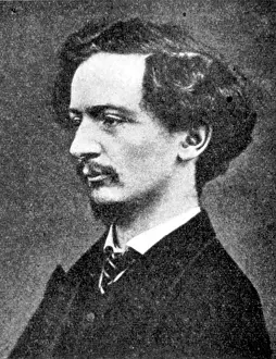 Swinburne: Portrait of Algernon Charles Swinburne, English author