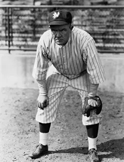 Preparedness: Portrait of baseball player