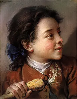 1730s: Portrait of Boy With Carrot, by Boucher