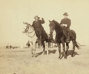 Lakota: Portrait of Buffalo Bill and General Miles, viewing