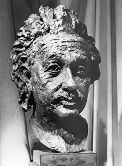 Epstein: Portrait bust of Albert Einstein, theoretical physicist