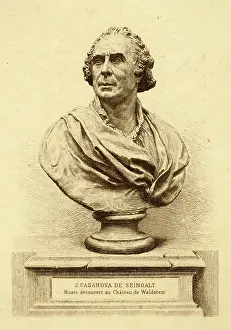 Waldstein: Portrait bust of Casanova, adventurer and author
