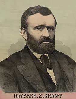 Lcgr1901: Portrait from a campaign banner for the 1872