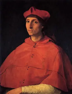 1511: Portrait of a Cardinal, by Raphael
