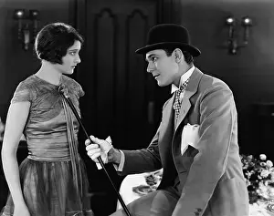 Flirtatious: Portrait of couple interacting