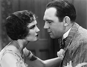 Seducing: Portrait of couple sharing intimate moment