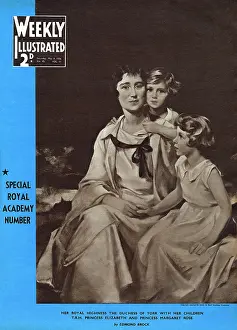 Brock: Portrait of the Duchess of York and her two daughters