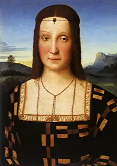1505: Portrait of Elisabetta Gonzaga, by Raphael