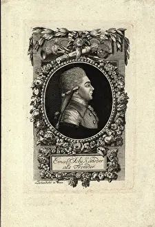 Schikaneder: Portrait of Emanuel Schikanender. Engraving