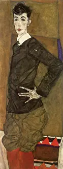 Schiele: Portrait of Erich Lederer, by Schiele
