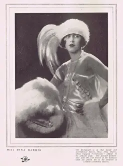 Perfoming: Portrait of the exhibition dancer Dina Harris, London, 1922