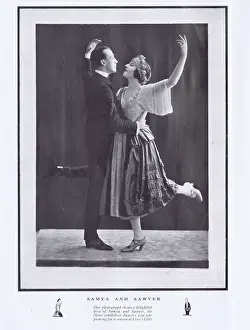 Portrait of the exhibition dancer Samya & Sawyer, London, 19