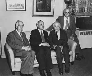 Bohr: Portrait of four famous nuclear physicists. L-R: