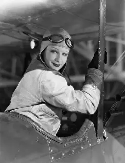 Cockpits: Portrait of female pilot