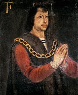 Archivo Photoaisa Sl: Portrait of Ferdinand II the Cathlic in prayer