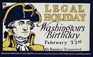 1731: A portrait of George Washington along with the