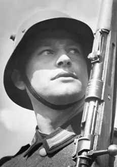 Carbine: Portrait of a German soldier