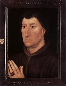Memling: Portrait of Gilles Joye, by Memling
