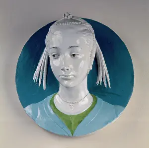 Bargello: Portrait of a girl, glazed