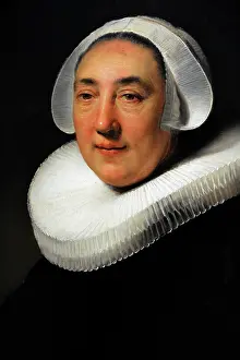 Rembrandt: Portrait of Haesje Jacobsdr van Cleyburg, by Rembrandt